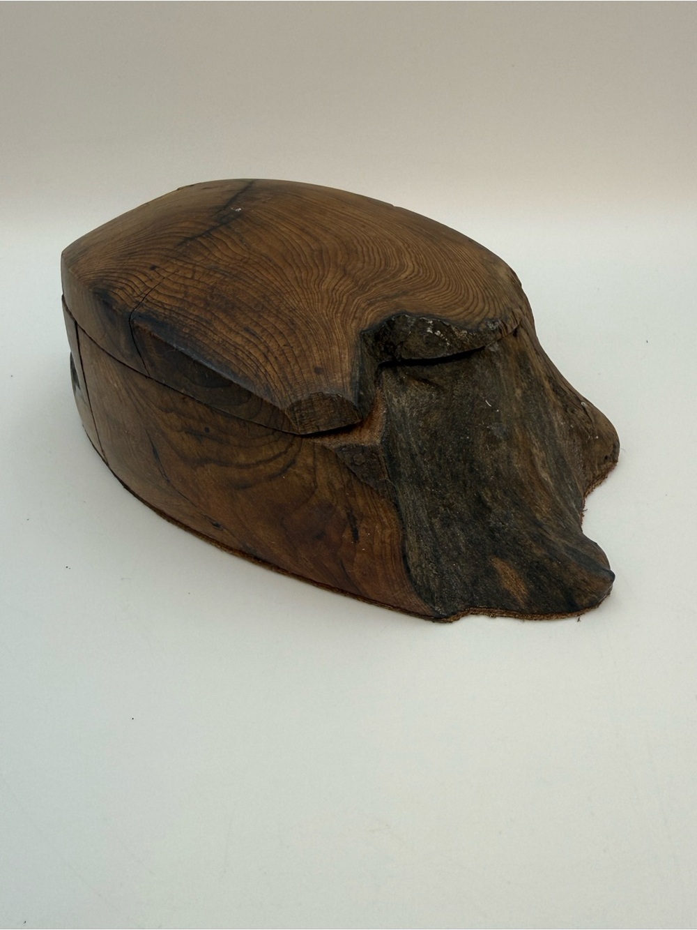 Vintage Wood Live Edge Trinket Box
